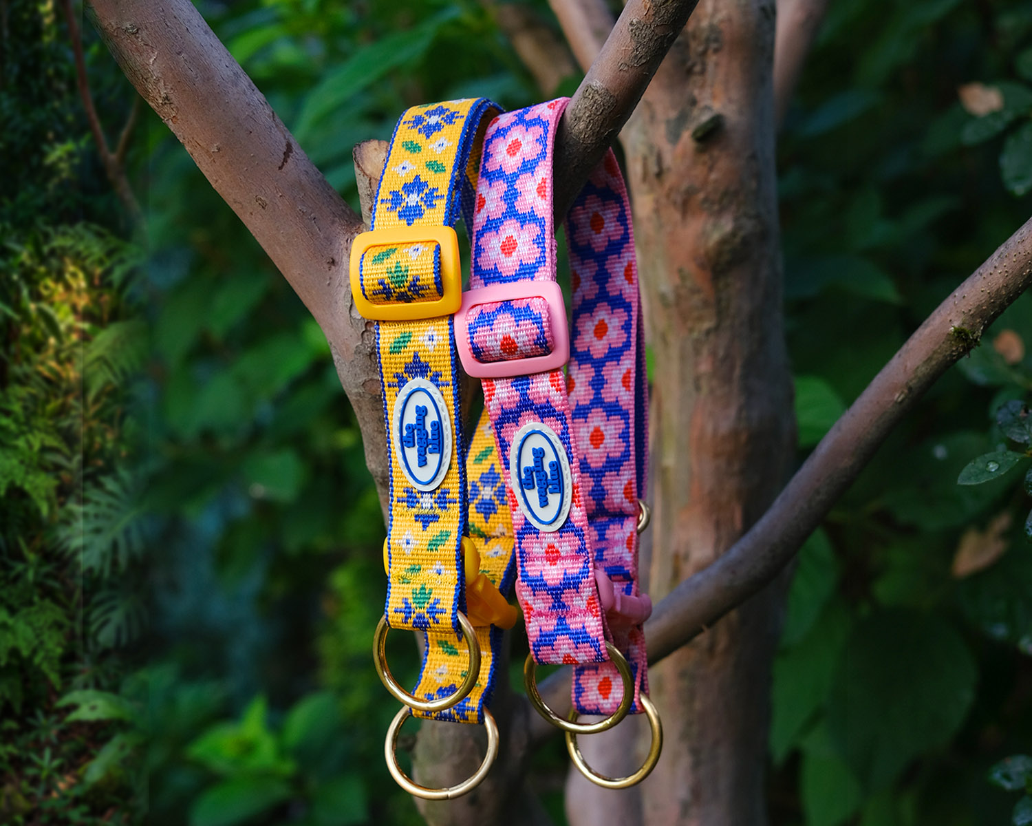 The Wagging Blue Pattern Collar